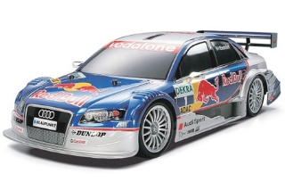 Picture of Tamiya 58355 1/10 RC Audi A4 DTM 2005 Red Bull - TT01 Finished Body