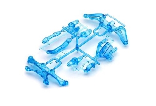 Picture of Tamiya (#49391) TA05 Up Brace F & R Clear Blue