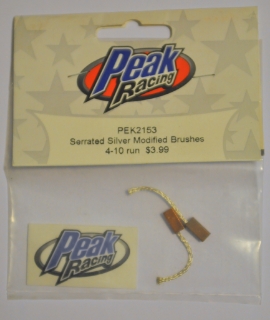 Picture of Peak Racing PEK2153 Serrated Silver Modified Brushes