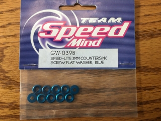 Picture of Speed Mind GW-039B Spee-Lite 3mm Countersink Screw Flat Washer Blue