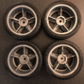 Picture of Tamiya Racing 270/30R19-937 Sedan Wheels and Tires (26mm x 68mm x 12mm) 4pc Set