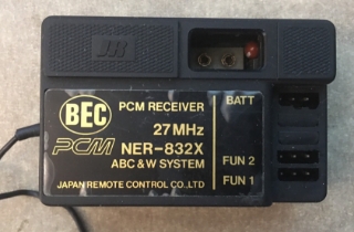 Picture of JR BEC PCM receiver 27MHz NER-832X ABC & W System