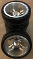 Picture of Pro Line Racing Low Profile Sedan Slick Soft Tire 1.9x1.05 with Inserts Vintage Rc 1089S3 on Aluminum 5 Spoke Wheels